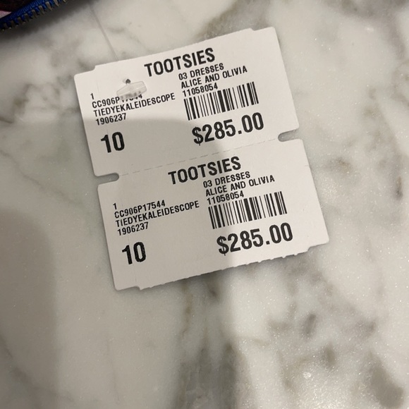 Alice and Olivia; mini shift dress; size 10 - Picture 2 of 5